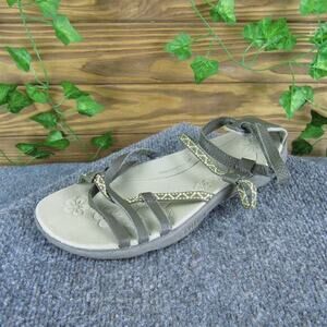 Hi-Tec Women's Sienna Strappy Pewter Leather Sz‎ 8 Medium Gently Used 2025